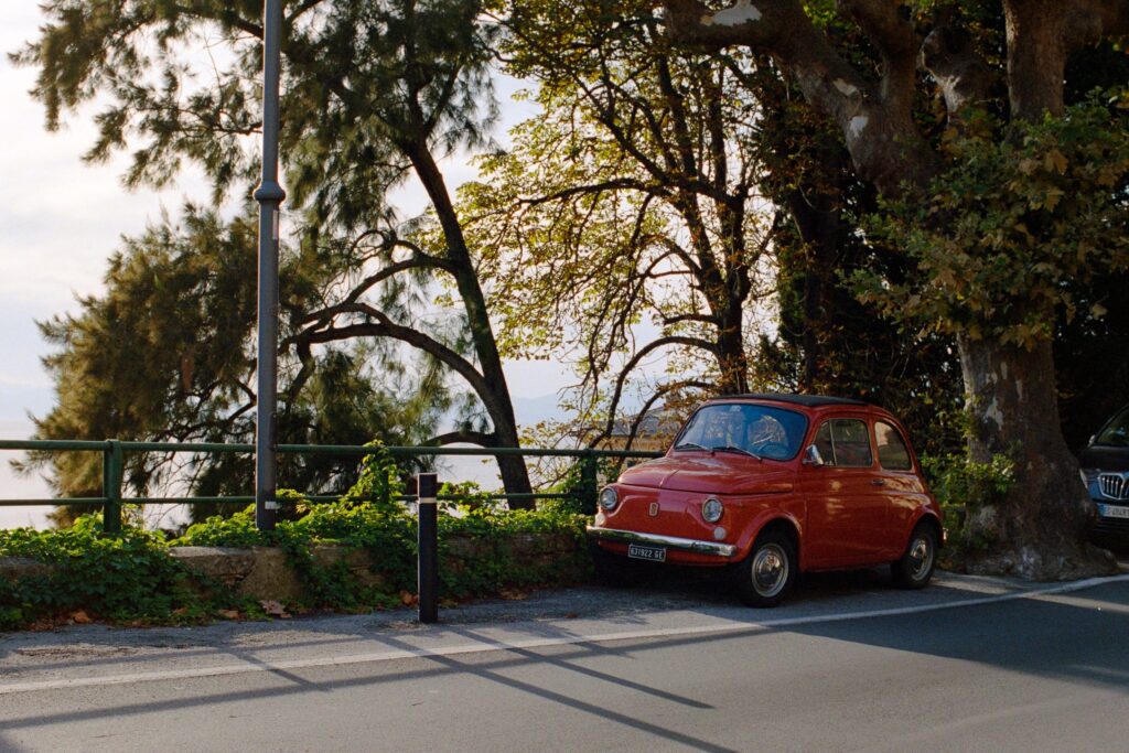 Fiat 500 red rot rosso
